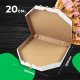Коробка для пиццы 200*200*33 белая. IT