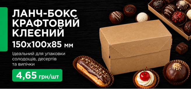 Коробка для десертів від виробника!