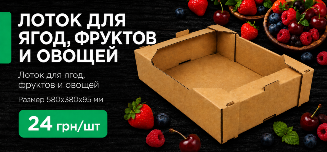 Акция на лоток для ягод и овощей!