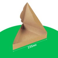Коробка для шматочка піци 235*185*40 крафт. IT