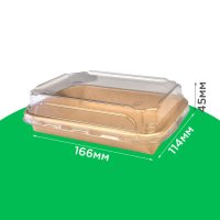 Упаковка для суші 166*114*45 мм з PET-кришкою