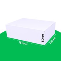 Коробка для 12 макаронів, біла 155*115*50 з крейдованого картону