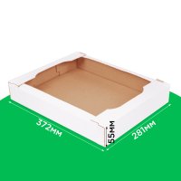 Лоток кондитерский 372*281*55 белый