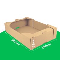Лоток для ягод, фруктов, овощей 580*380*95 бурый .GFR