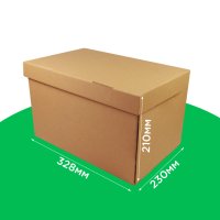 Коробка для продуктовых наборов 328*230*210 бурая без ручек. GFR
