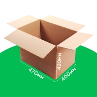 Коробка почтовая 470*400*420 мм  4-х клапанная (20 кг). GFR