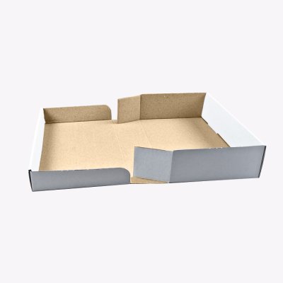 Коробка для пирогов, эклеров, тарты, брауни, вупи и макаронс 250*150*60 мм белая