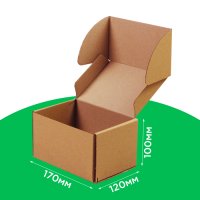 Коробка самозбірна 170*120*100 бура. GFR