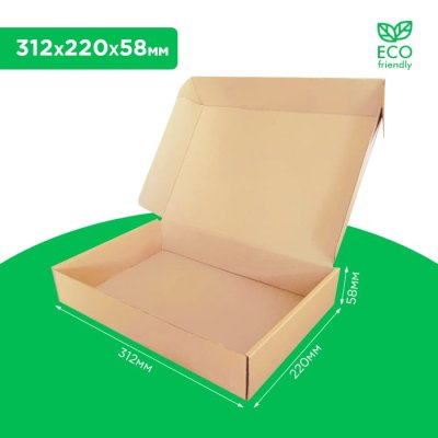 Коробка самосборная   312*220*58 мм бурая. GFR