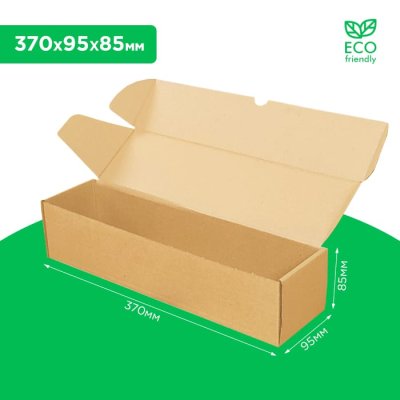 Коробка самосборная 370*95*85 мм бурая. GFR Коробка самосборная 370*95*85 мм бурая. GFR