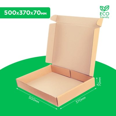 Коробка самосборная 500*370*70 мм бурая